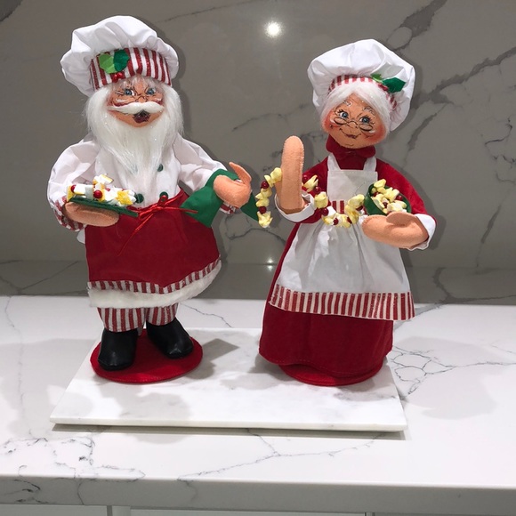 Annalee Chef Santa & Mrs. Chef Santa 🎅🏻🤶🏻 - Picture 1 of 2